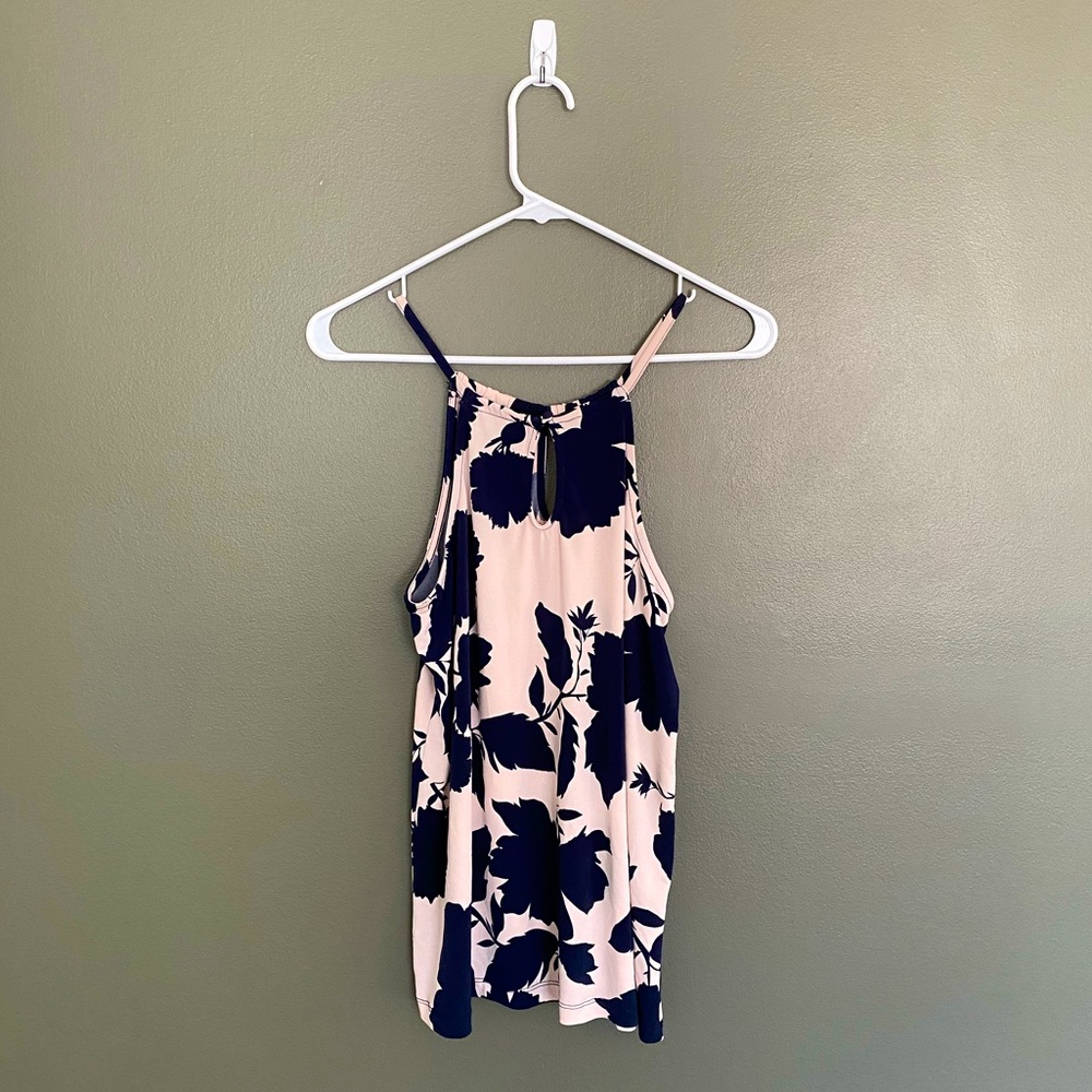 SPAGHETTI STRAP FLORAL TANK TOP